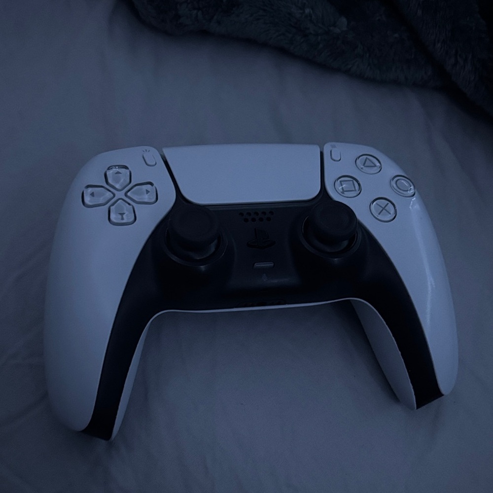 Black and White Gaming Controller